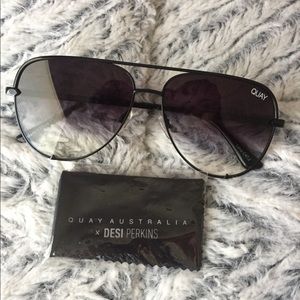 QUAY AUSTRALIA X DESI PERKINS BLK/FADE SUNGLASSES
